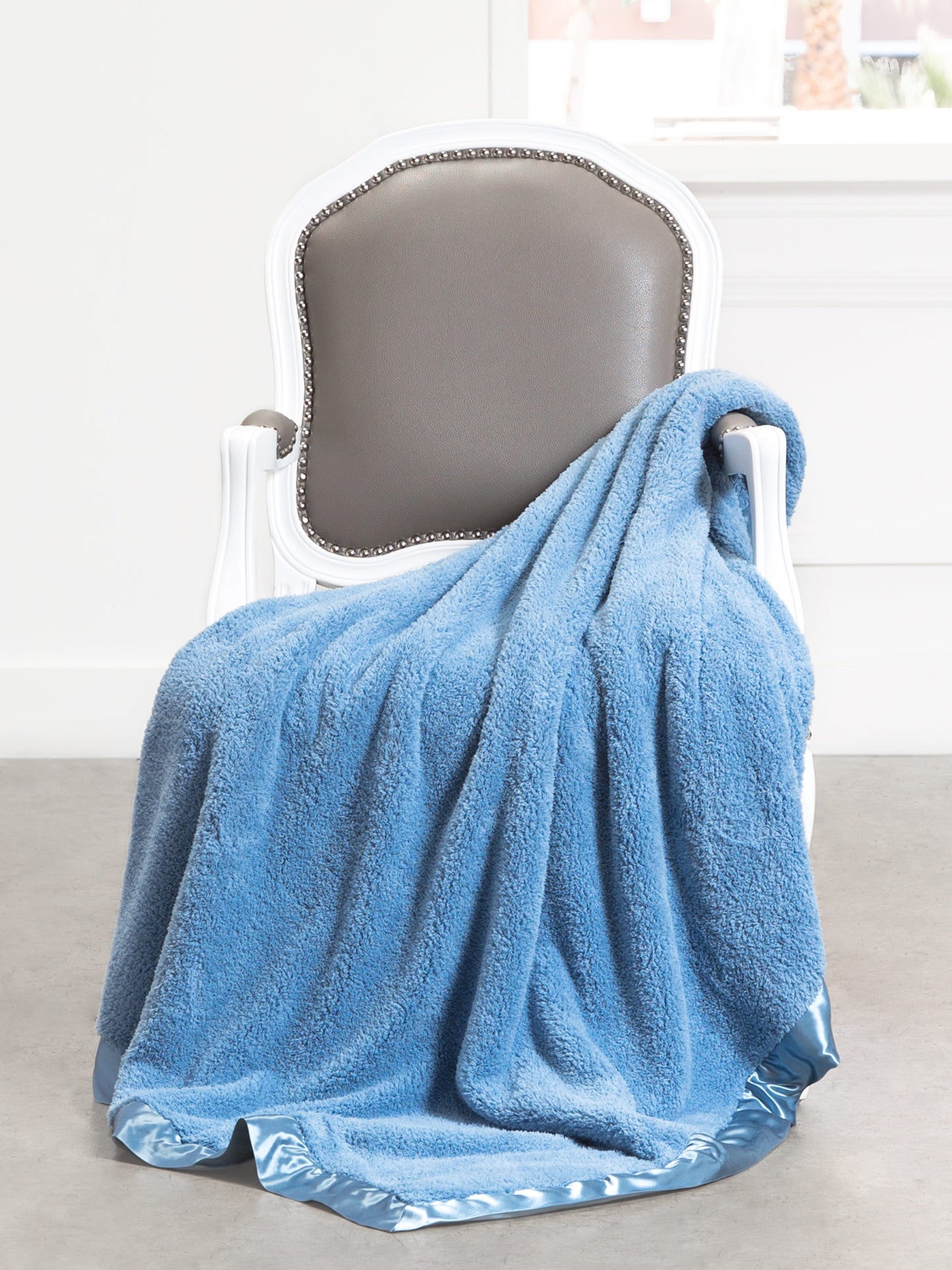 CHENILLE THROW - Cornflower - Breckenridge Baby