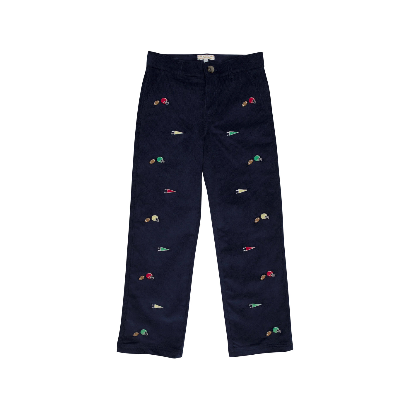 Critter Prep School Pants - Nantucket Navy Football - Breckenridge Baby