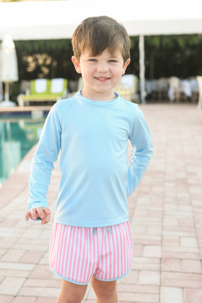 James & Lottie Rash Guard - Light Blue - Breckenridge Baby