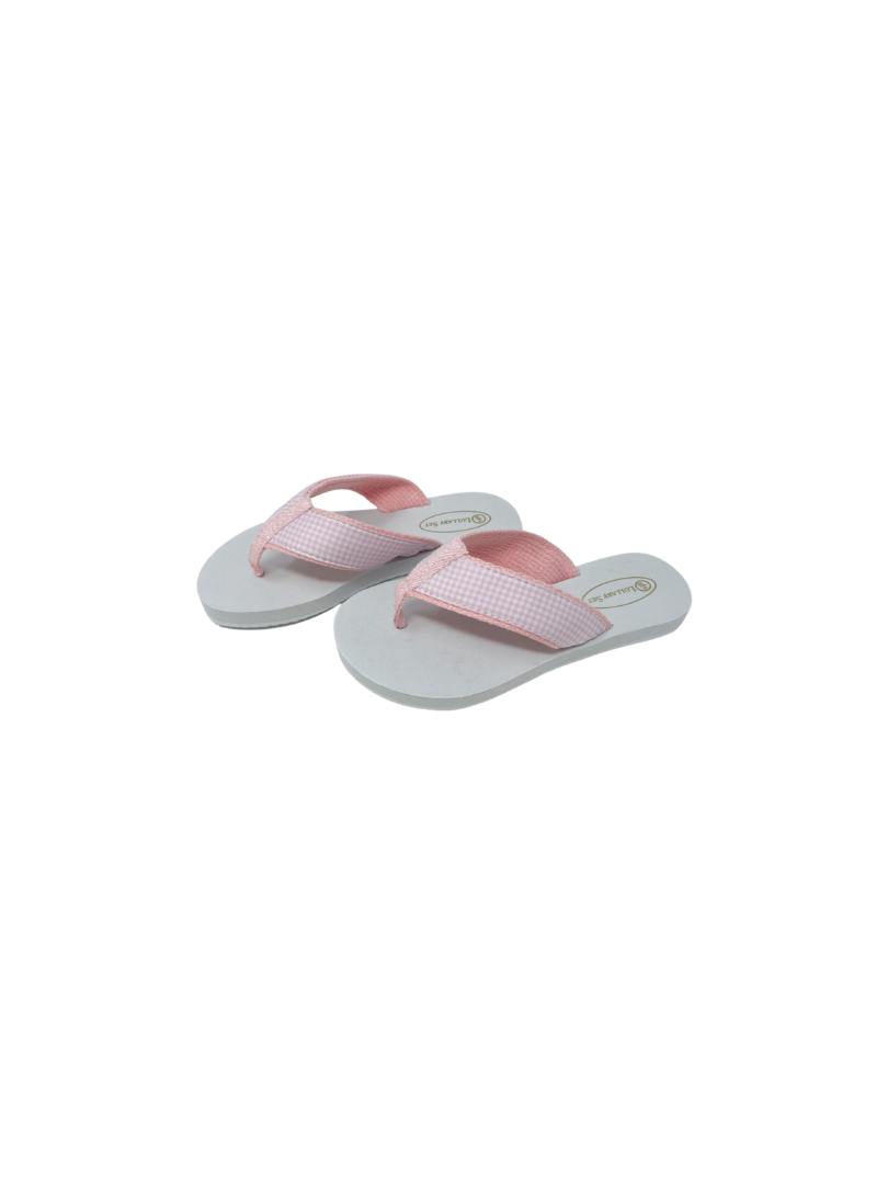 Flip Flop Pink Mini Gingham - Breckenridge Baby