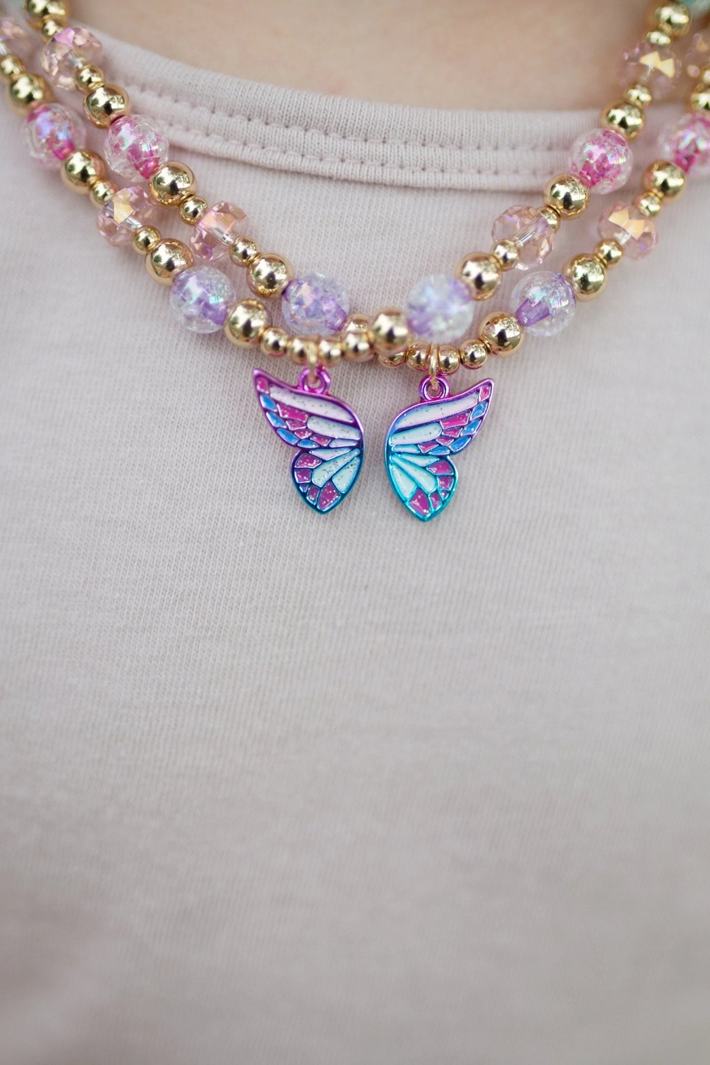 BUTTERFLY WISHES BFF NECKLACES - Breckenridge Baby
