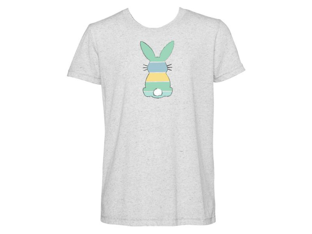 Boys Easter Bunny Heather White Crew Neck T-Shirt - Breckenridge Baby