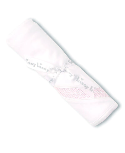 CLB Charmed Blanket - White/Pink - Breckenridge Baby
