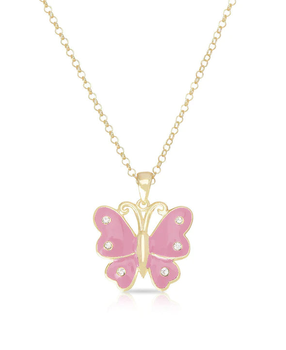 Butterfly Pendant - Pink - Breckenridge Baby