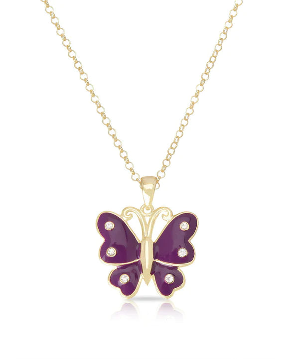 Butterfly Pendant - Purple - Breckenridge Baby