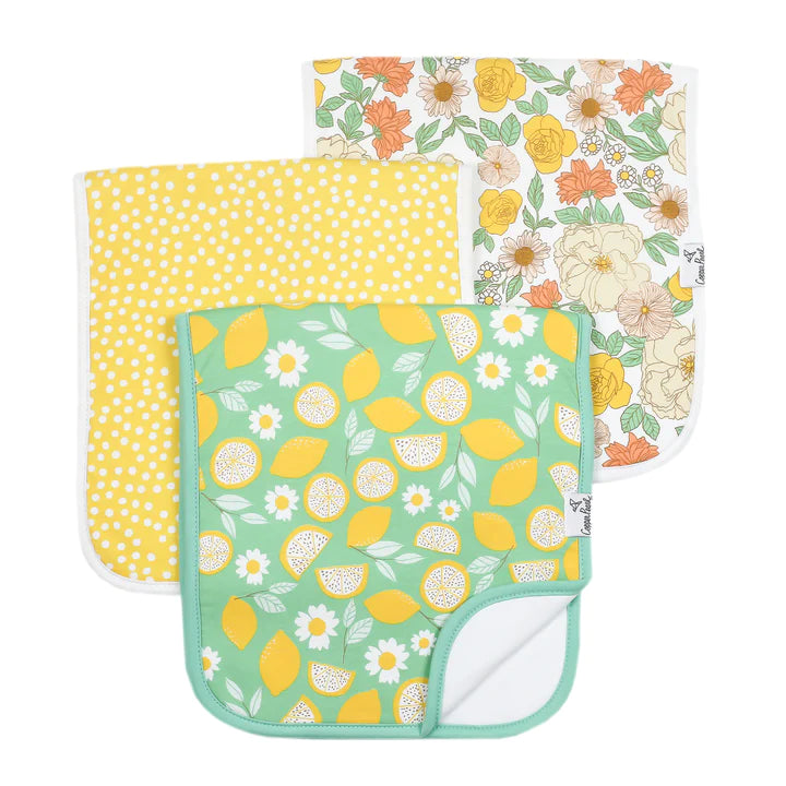 Lemon Burp Cloth Set (3-pack) - Breckenridge Baby
