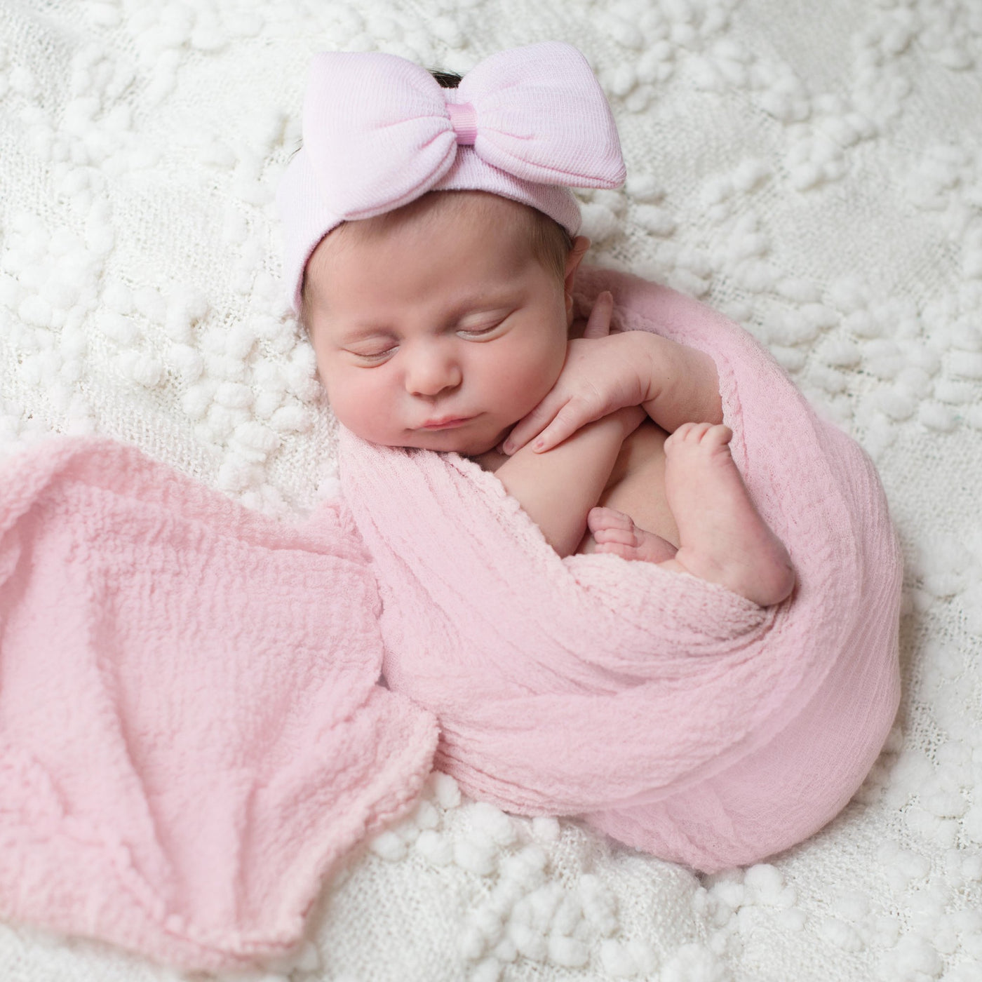 ilybean Nursery Pink Newborn Girl Headband - Breckenridge Baby