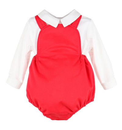 The Classic's Vintage Boy Overall - Red - Breckenridge Baby