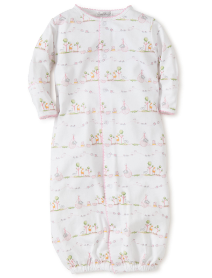 Noah's Print Converter Gown - Pink - Breckenridge Baby
