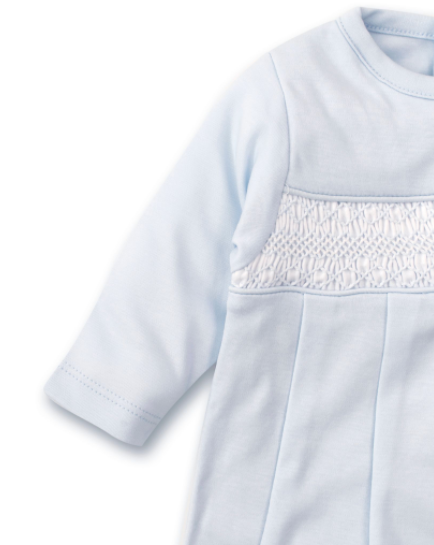 CLB Charmed-Sack w/ Hand Smocking - Light Blue - Breckenridge Baby