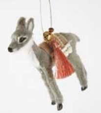 Winter Fur Deer Ornament - Breckenridge Baby