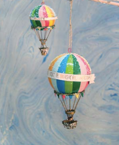Large Hot Air Balloon Ornament - Breckenridge Baby