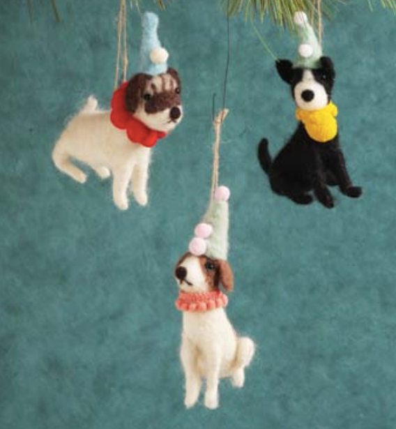 Felt Party Dog Ornament - Breckenridge Baby