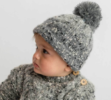 Tweed Grey Mohair Hat - Breckenridge Baby