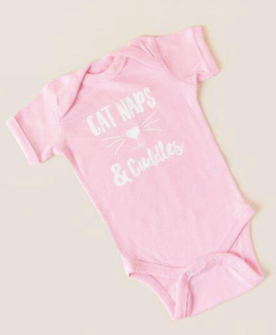 Cat Naps & Cuddles Onesie - Breckenridge Baby