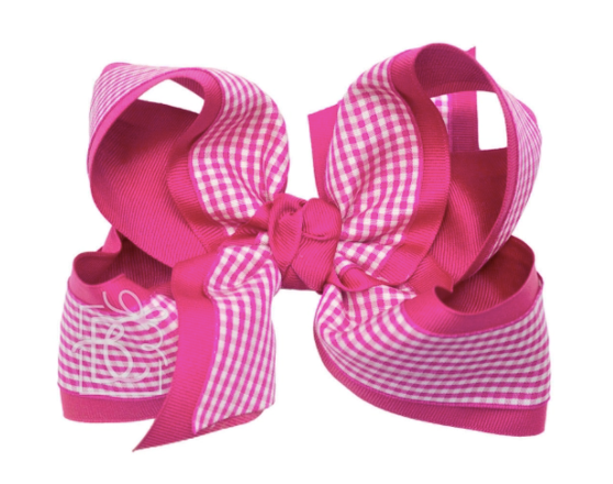 Gingham Bow 4" (4 Colors Available) - Breckenridge Baby