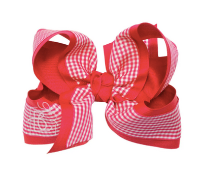 Gingham Bow 5.5" (7 Colors Available) - Breckenridge Baby