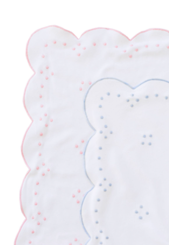 Receiving Blanket (Blue, Ecru or Pink) - Breckenridge Baby