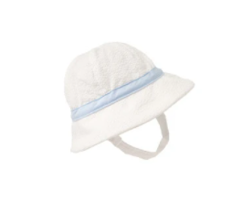 Henrys Boating Bucket - Worth Ave White/Buckhead Blue - Breckenridge Baby