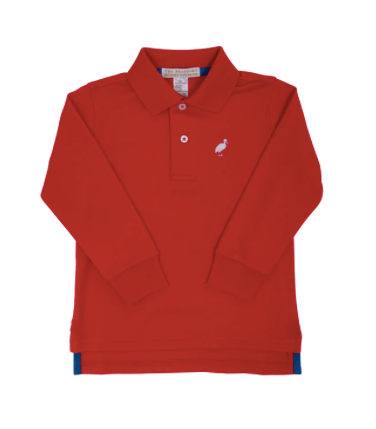 Prim and Proper Polo - Richmond Red/Worth Ave White - Breckenridge Baby