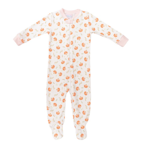 Night Night Sleep Tight Once Upon A Time Footie - Pink Pumpkin - Breckenridge Baby