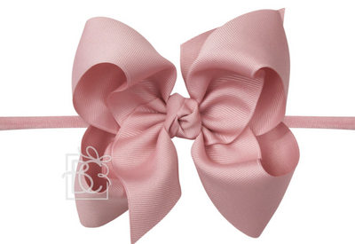 4.5" Large Pantyhose Headband Bow (Multiple Colors Available) - Breckenridge Baby