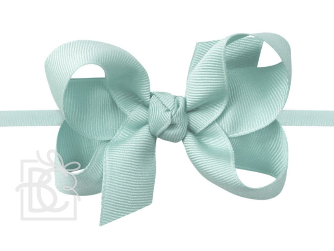3.5 " Medium Pantyhose Headband Bow (Multiple Colors Available) - Breckenridge Baby