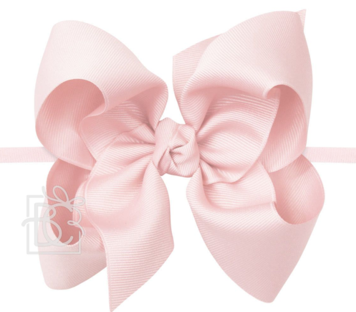 4.5" Large Pantyhose Headband Bow (Multiple Colors Available) - Breckenridge Baby