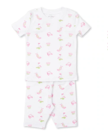 18 Holes Short PJ Set - Pink - Breckenridge Baby