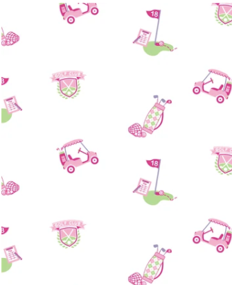 18 Holes Short PJ Set - Pink - Breckenridge Baby