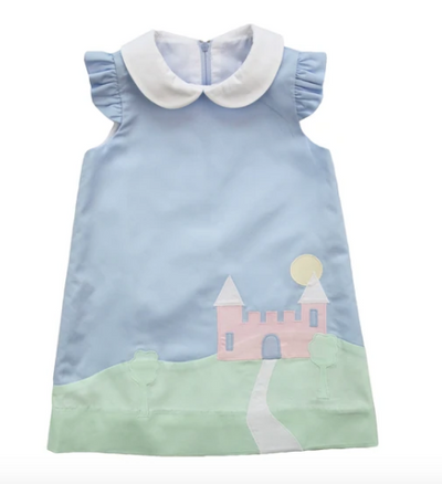 Finewale Pique Dress With Castle - Breckenridge Baby