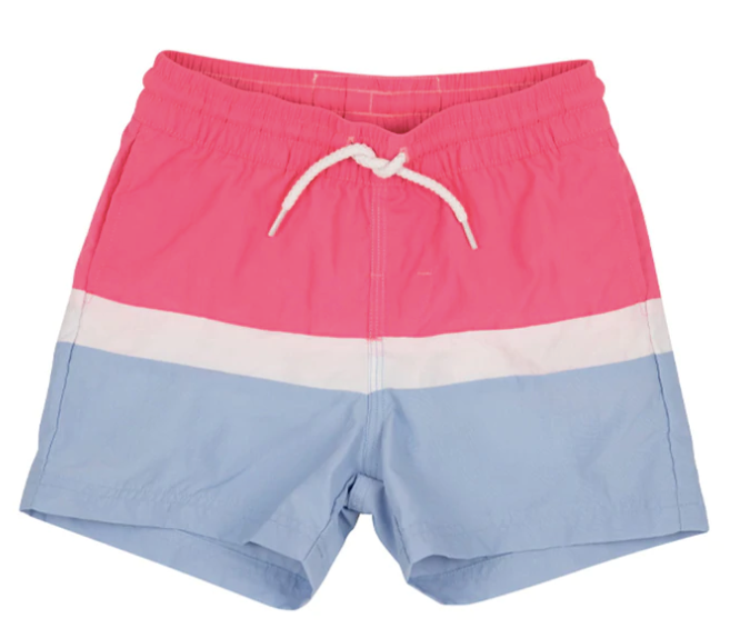 Country Club Colorblock Trunk - Hamptons Hot Pink - Breckenridge Baby