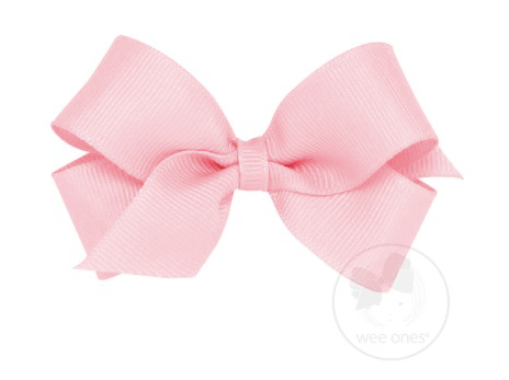 Mini Grosgrain Bow - Light Pink - Breckenridge Baby