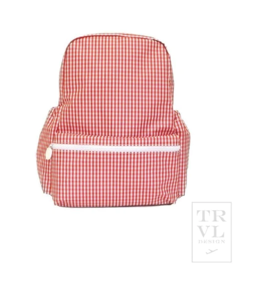 Backpacker Backpack - Gingham Red - Breckenridge Baby
