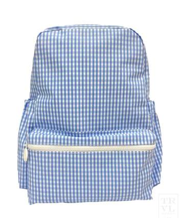 Backpacker Backpack - Gingham Sky - Breckenridge Baby
