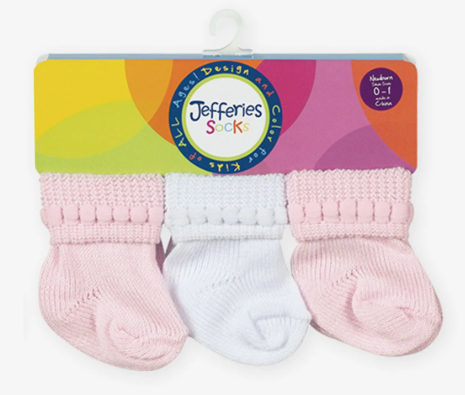 Rock-a-bye 6pk Baby Socks - Available in 3 Colors - Breckenridge Baby