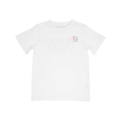 Sir Proper's T-Shirt - Worth Avenue White/American Swag - Breckenridge Baby