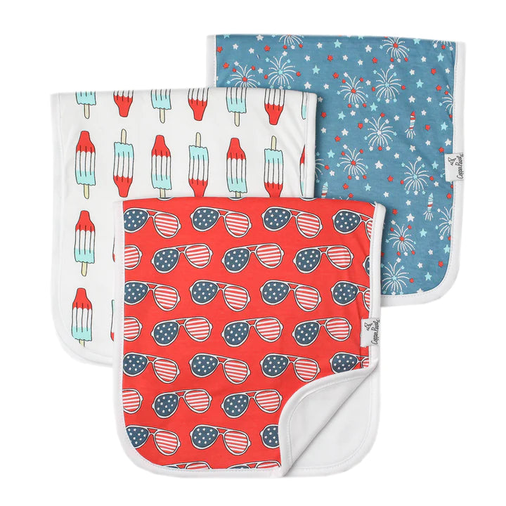 Spangled Burp Cloth Set (3-Pack) - Breckenridge Baby