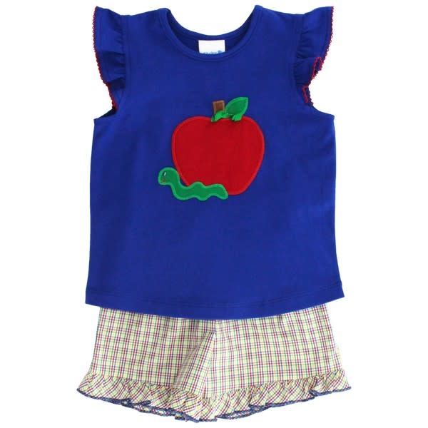 A is for Apple Girls Short Set - Breckenridge Baby