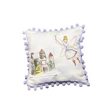 10"x10" Tooth Fairy Pillow with pompom trim - Breckenridge Baby