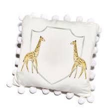 17"x17" Giraffe Pillow - Breckenridge Baby