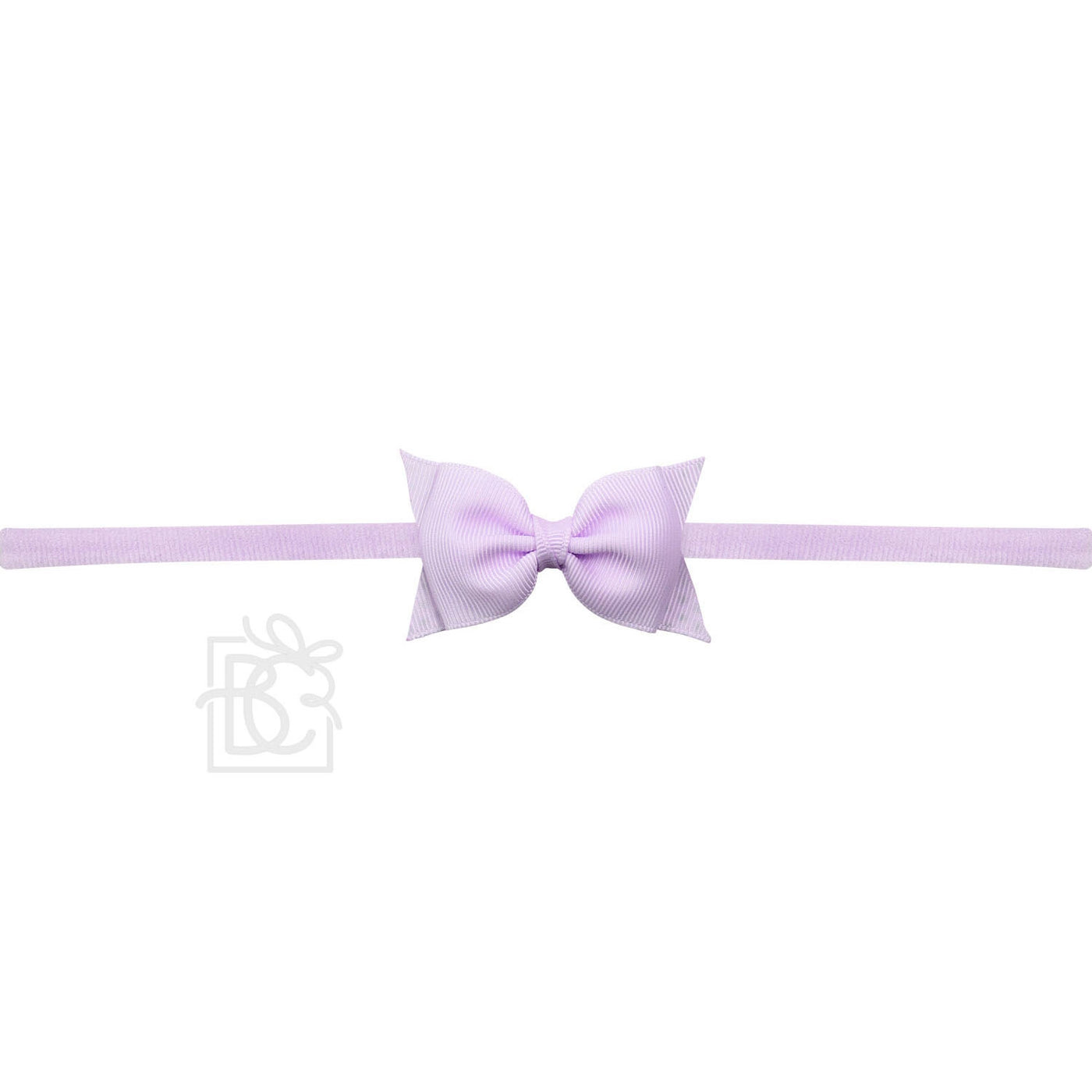 1/4" Pantyhose Headband W/ 2.5" Flat Sophia Bow (Multiple Colors Available) - Breckenridge Baby