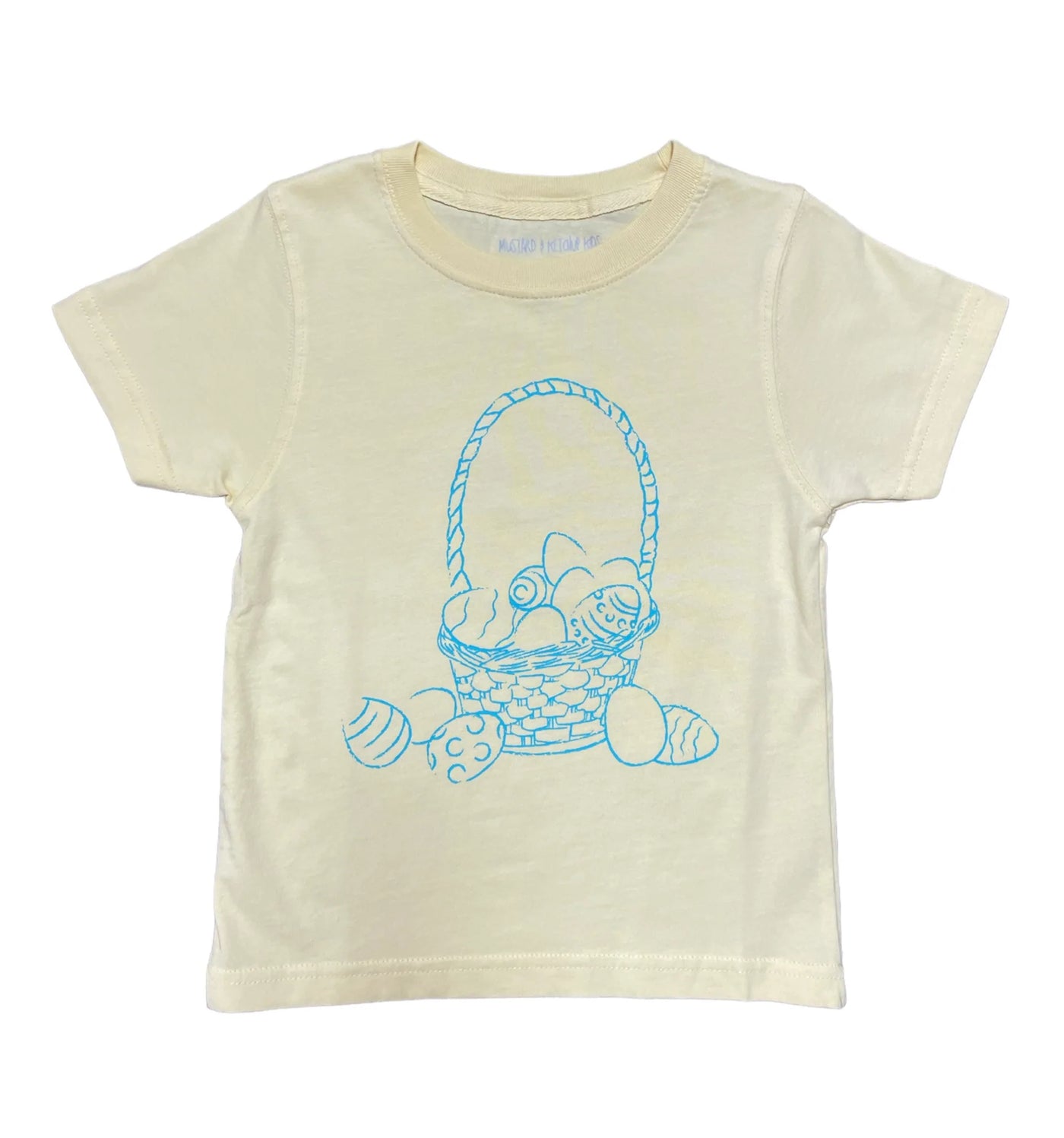 Short Sleeve Yellow Easter Basket T-Shirt - Breckenridge Baby