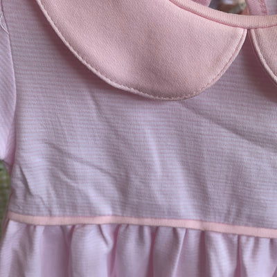 Narrow Pink & White Stripe Dress - Breckenridge Baby