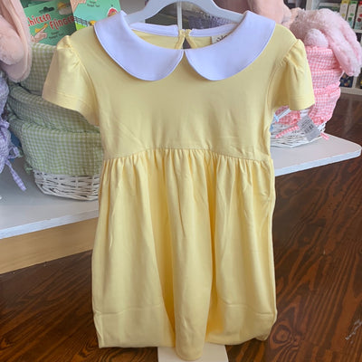 Daffodil Yellow Collared Dress - Breckenridge Baby