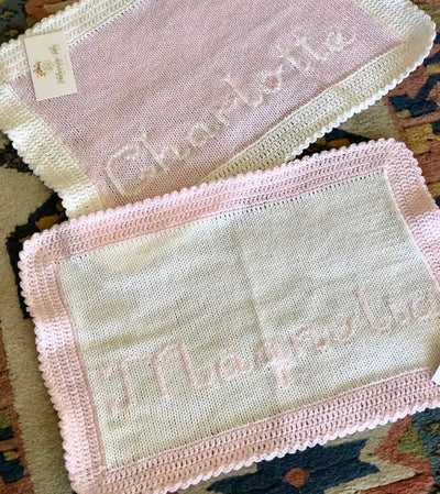 Personalized Knit Swaddle Blanket - Breckenridge Baby