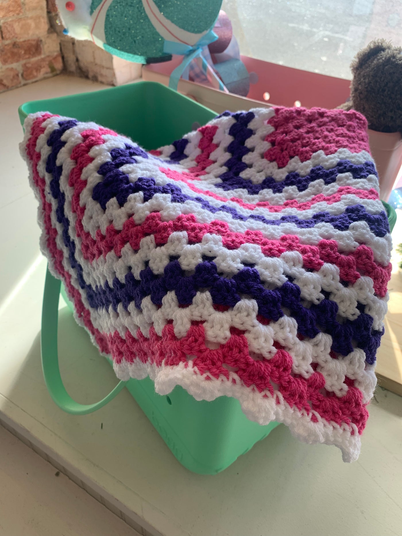 Girl's Crochet Blanket - Breckenridge Baby