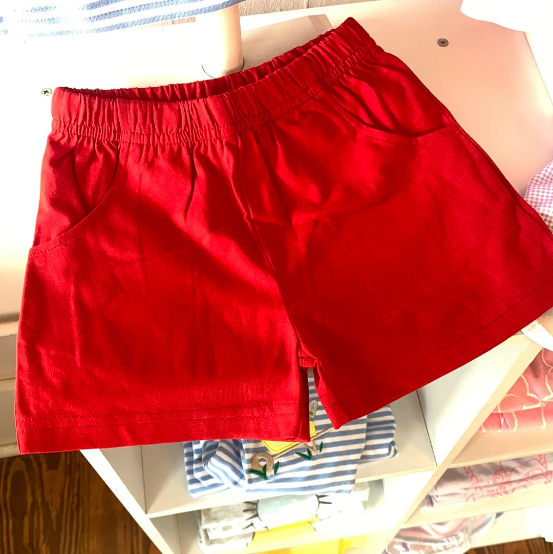 Red Jersey Shorts - Breckenridge Baby