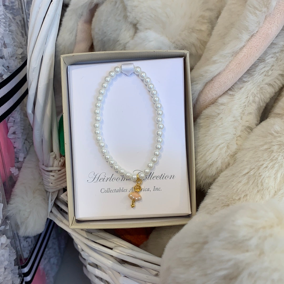 Ballerina Bracelet with Tiny Pearls - Breckenridge Baby