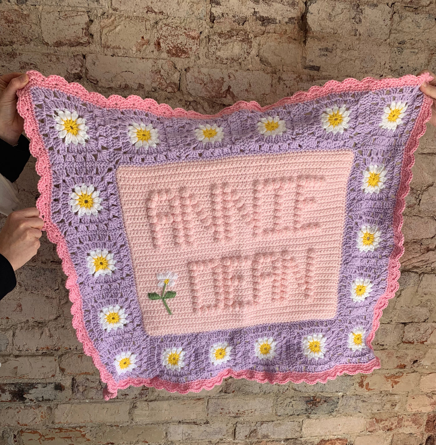 Custom Crochet Blanket - Personalized with Monogrammed Name - Breckenridge Baby